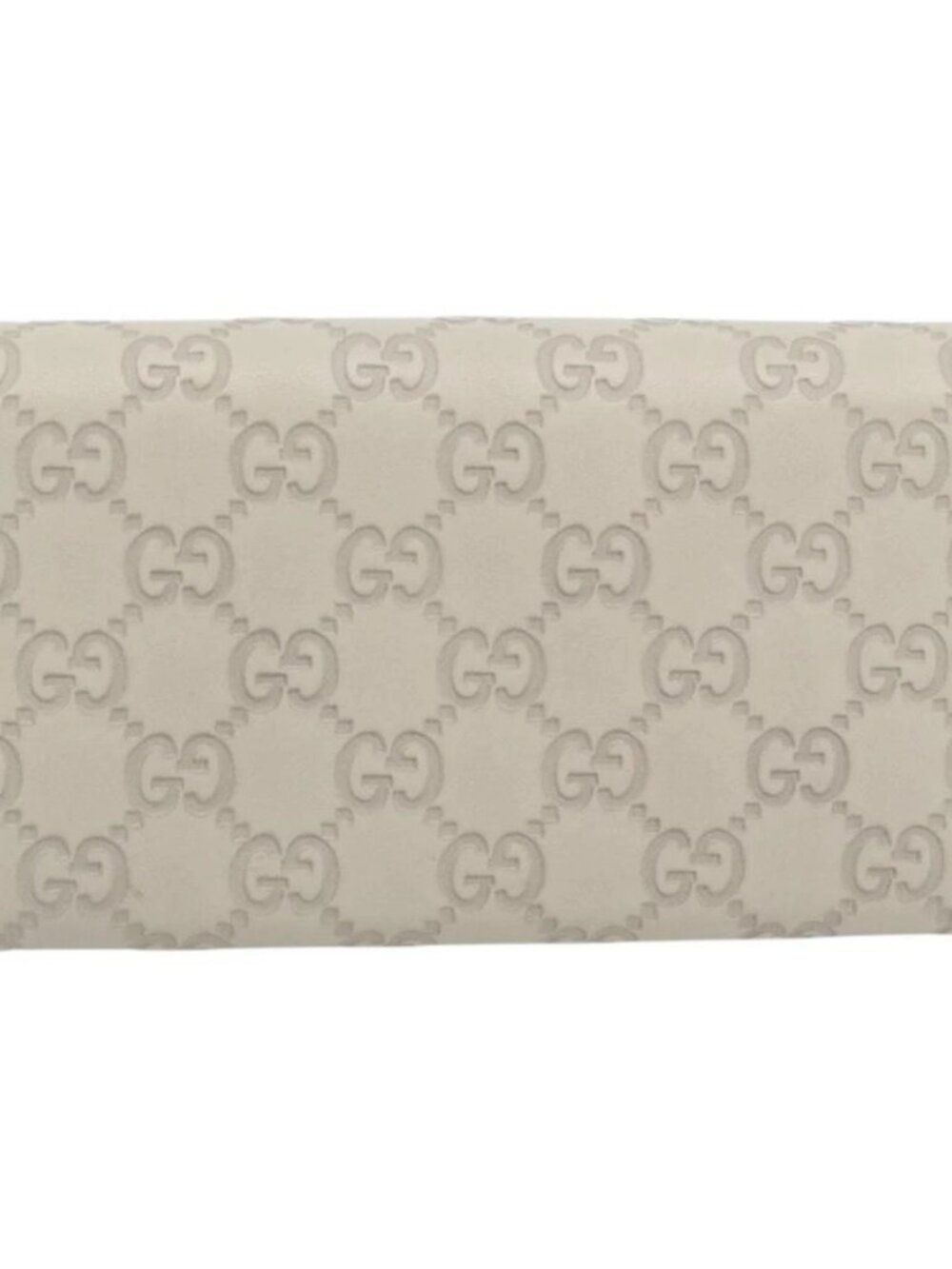 GUCCI GG Canvas Guccissima Lovely Heart Wallet Leather Ivory 251861 Auth 182242V - Picture 2 of 16